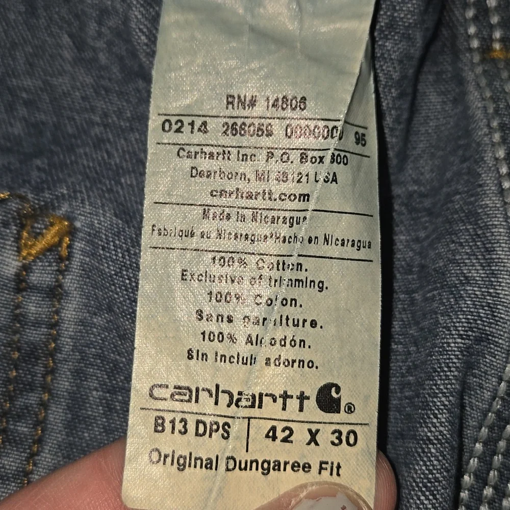 Carhartt original dungaree